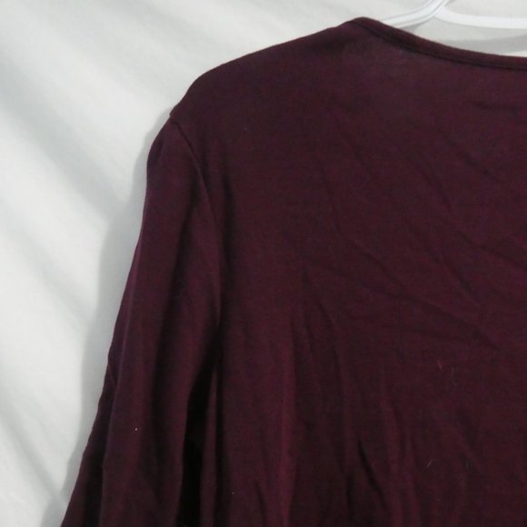 CROFT & BARROW | large | Casual V-Neck Top | 1/4 Snap Button Front | NWOT - Picture 9 of 14